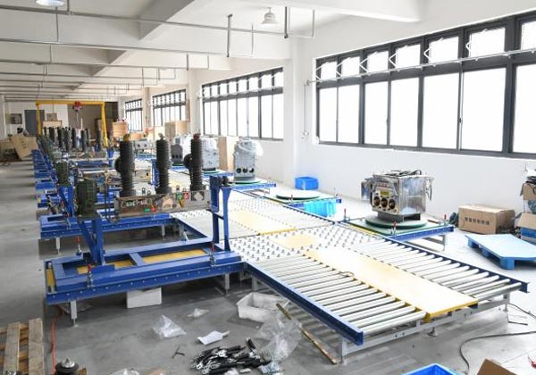 High voltage circuit breaker switch production line