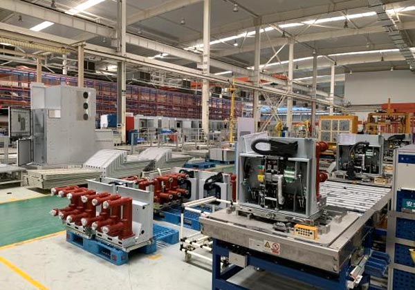 High voltage circuit breaker switch production line