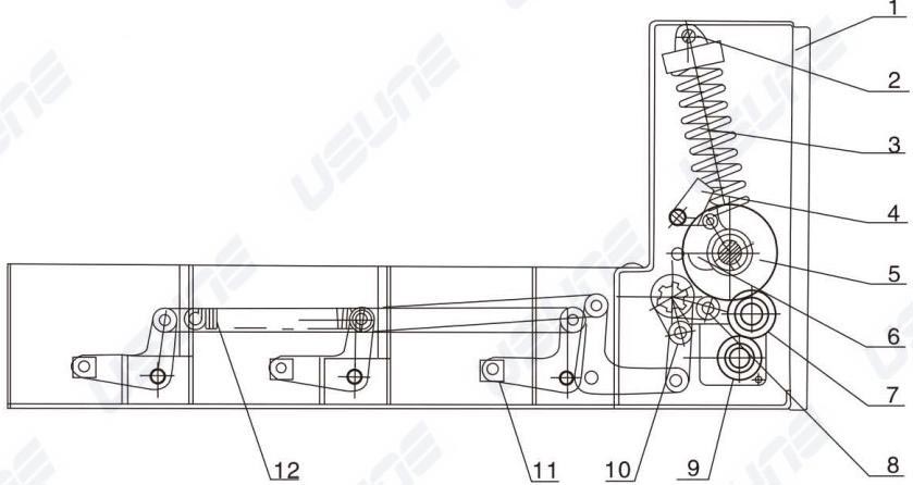 Lateral Type Vacuum Circuit Breaker