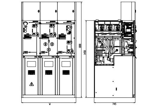 11kv Sf6 Gis Gas Insulated Switchgear