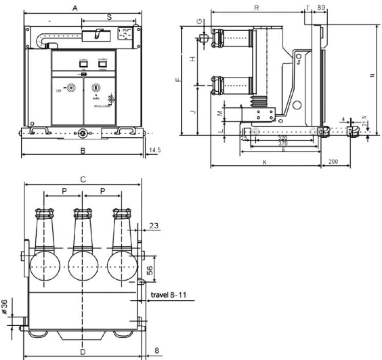 75 kV High Voltage Vacuum Circuit Breaker