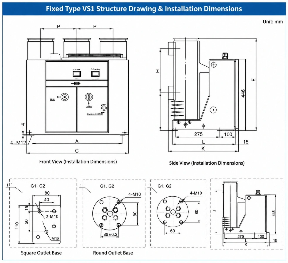 Vacuum Circuit Breaker 630a